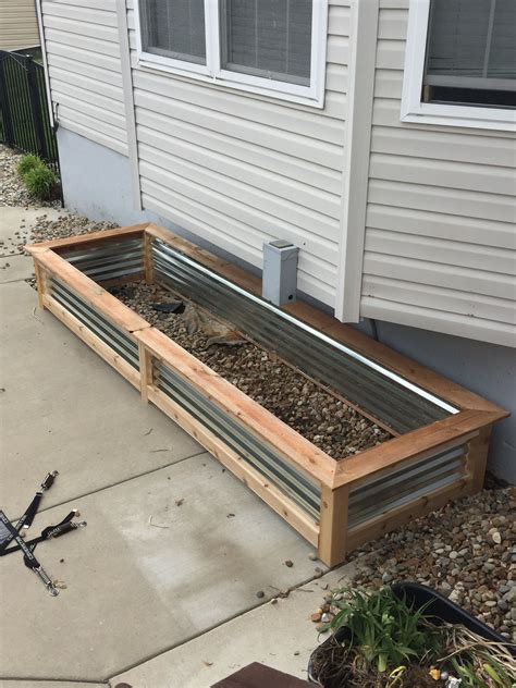 box wood corogated metal|corrugated metal planter boxes.